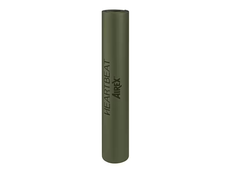 Airex Yogamatte Heartbeat Olivgrün