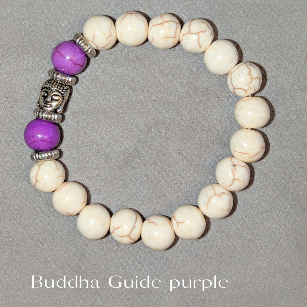 Mala Buddha Guide purple