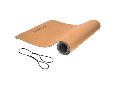 Yogamatten im Test: Tunturi Trainingsmatte Kork TPE Yoga Matte Eco Friendly