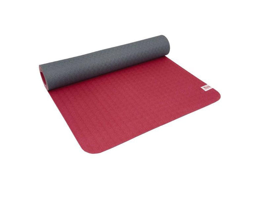 SISSEL Terra Yoga Mat Rot (PVC- und Latexfrei - allergikergeeignet)