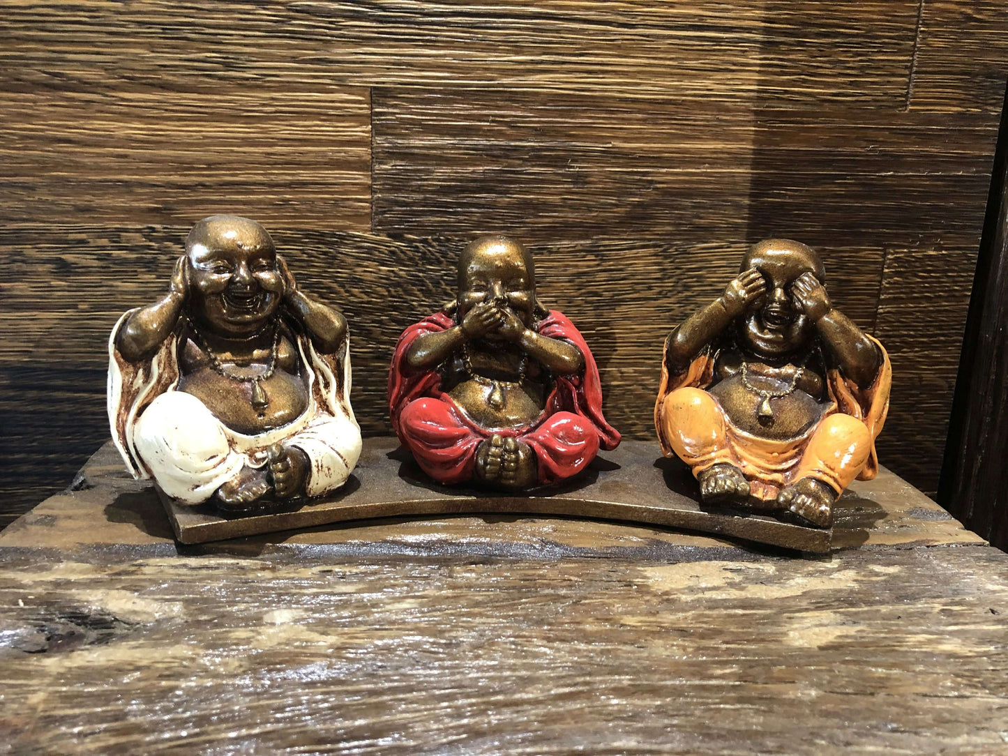 Buddhafiguren: die 3 Buddhas der Weisheit - Kali-Shop