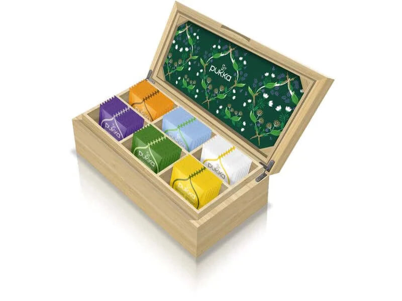 Pukka Wohlfühlbox aus Bambus 42 Teebeutel - Kali-Shop